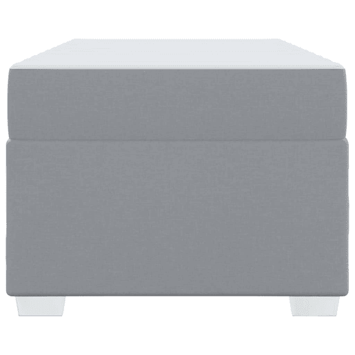 Estrutura de cama de solteiro Design com colchão Cinzento-claro 80 x 200 cm tecido