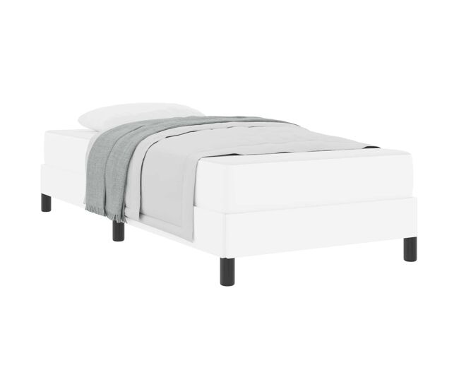 Estructura de cama individual para adultos con colchón puro 80 x 200 cm tela