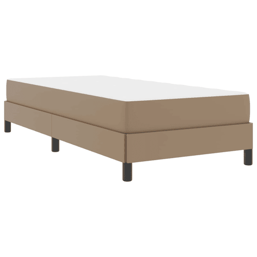 Estrutura de cama de solteiro para adultos com colchão Cappuccino 80 x 200 cm tecido