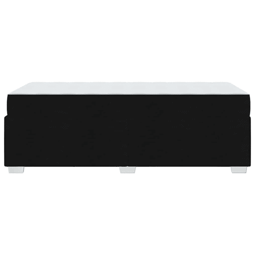 Estrutura de cama de solteiro para adultos com colchão - Preto 100 x 200 cm tecido