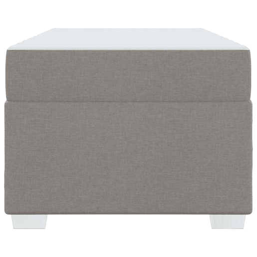Estrutura de cama de solteiro simple Cinzento-acastanhado 80 x 200 cm tecido