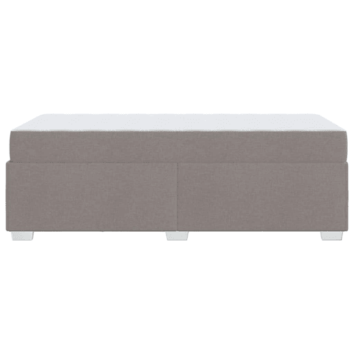 Estrutura de cama de solteiro simple Cinzento-acastanhado 80 x 200 cm tecido