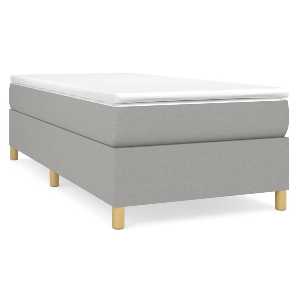Estructura de cama individual para adultos 100x203 Gris Claro