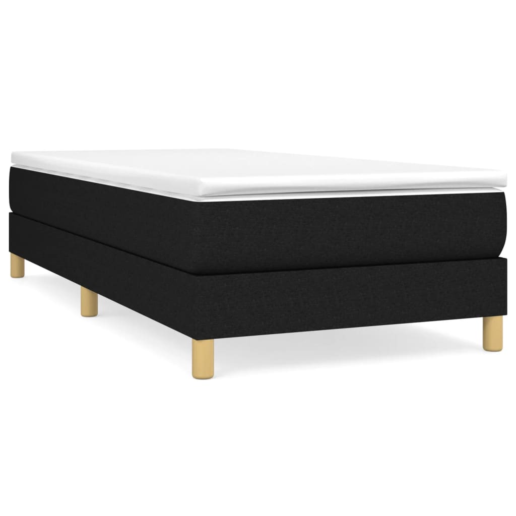 Estructura de cama individual para adultos 90x203 Negro