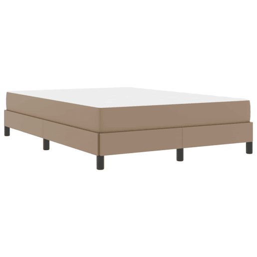 Estrutura da Cama de casal moderno com colchão - Cappuccino 140 x 190 cm tecido