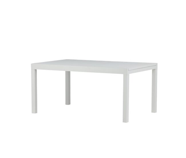 Mesa de comedor para exterior marbella 100x160x75 blanco