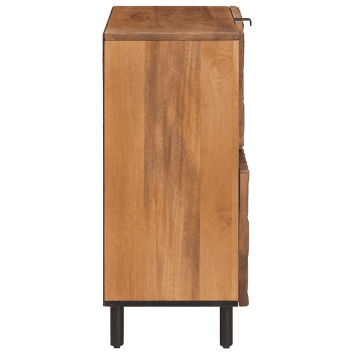 Bufete - Móvei de apoio com porta Acabamento em Acácia Marrom 80 x 33 x 75 cm pt2120