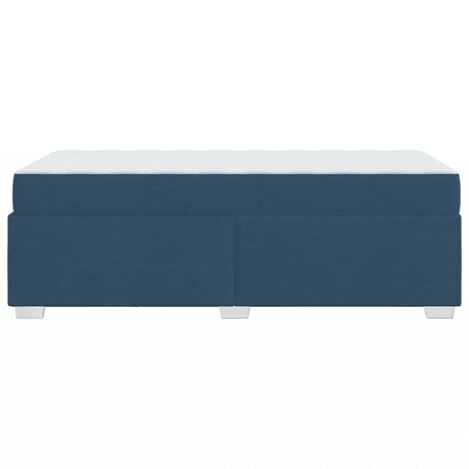 Estrutura de cama de solteiro para adultos com colchão Azul 90 x 190 cm tecido