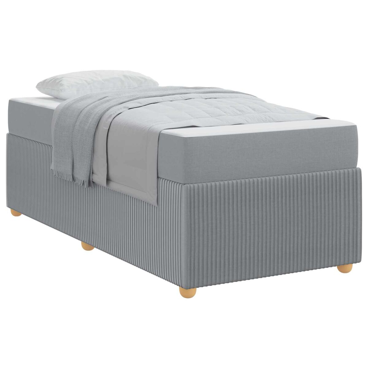 Estructura de cama individual para adultos 100x200 Gris Claro
