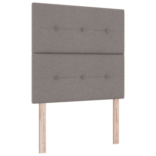 Estrutura de cama de solteiro Design, Cinzento-acastanhado 90 x 190 cm tecido