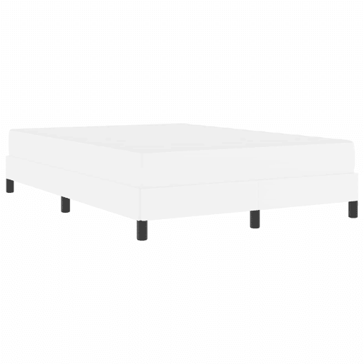 Estrutura da Cama de casal moderno com colchão Branco Puro 140 x 190 cm tecido