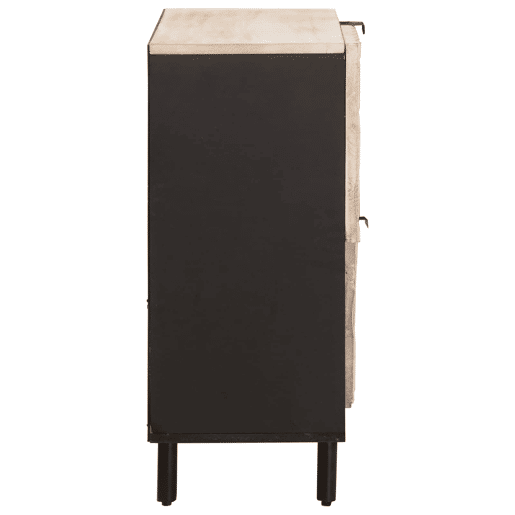 Bufete - Móvei de apoio com porta Acabamento em Wash Branco 80 x 33 x 75 cm pt1724