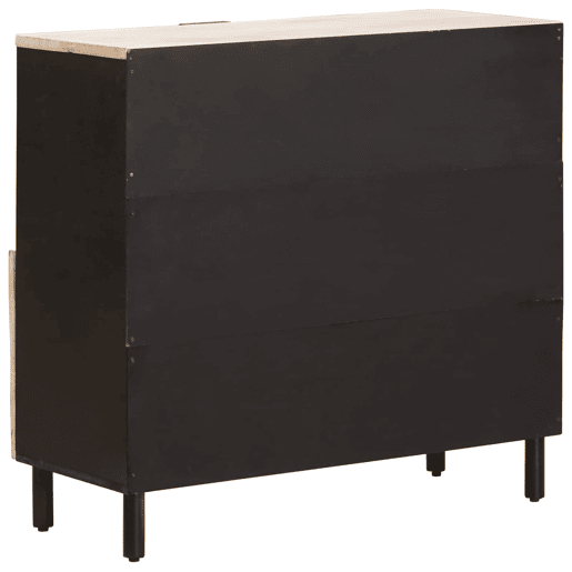Bufete - Móvei de apoio com porta Acabamento em Wash Branco 80 x 33 x 75 cm pt1724