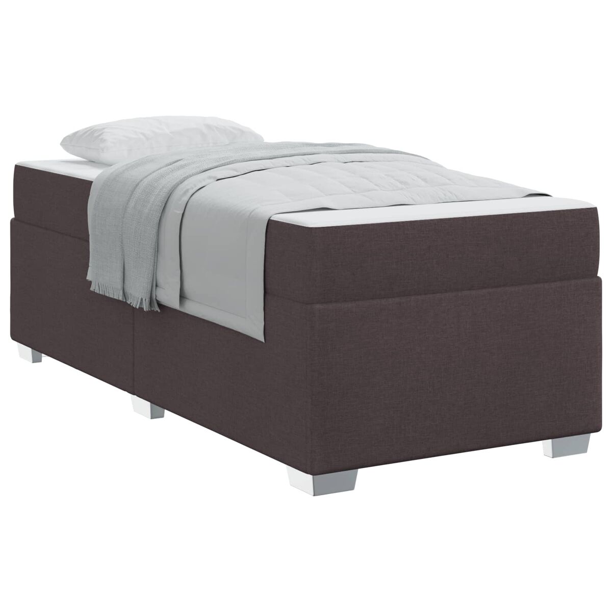 Estructura de cama individual para adultos 90x200 Marrón
