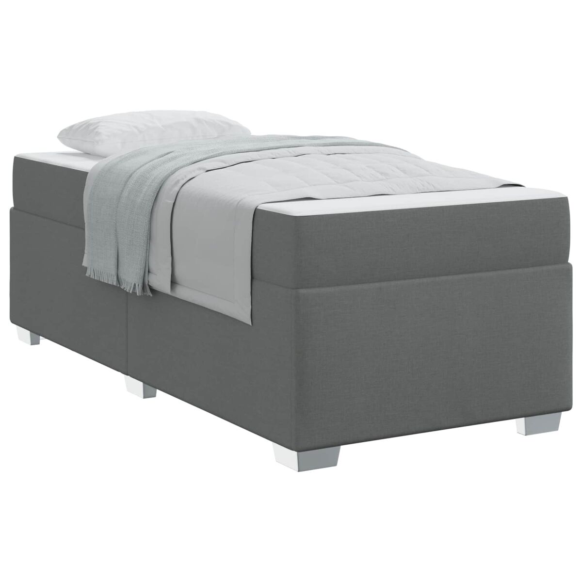 Estructura de cama individual para adultos 90x200 Gris Oscuro