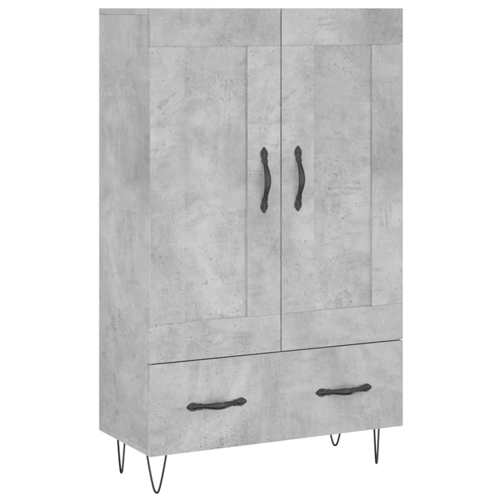 Aparador alto - Mueble de almacenamiento 69 Gris