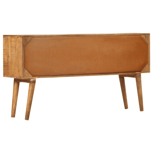 Aparador - Bufete - Móvei de apoio com estampagem 130x30x70 cm madeira mangueira maciça pt1864