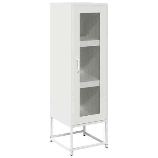 Armário alto - Bufete - Móvei de apoio 36x39x123 cm aço laminado a frio branco pt2282