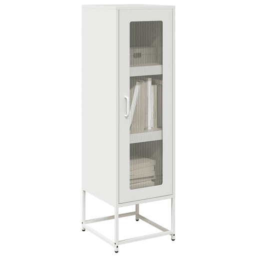 Armário alto - Bufete - Móvei de apoio 36x39x123 cm aço laminado a frio branco pt2282