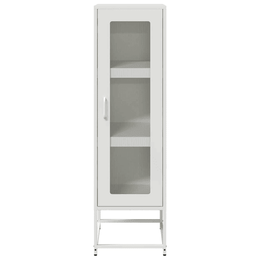 Armário alto - Bufete - Móvei de apoio 36x39x123 cm aço laminado a frio branco pt2282