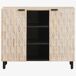 Aparador - Mueble de almacenamiento 90 Aparador - Mueble de almacenamiento 90 Negro/ Madera