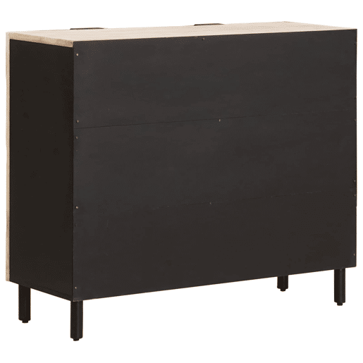 Bufete - Móvei de apoio com prateleira Acabamento em Wash Branco 90 x 33 x 75 cm pt1870