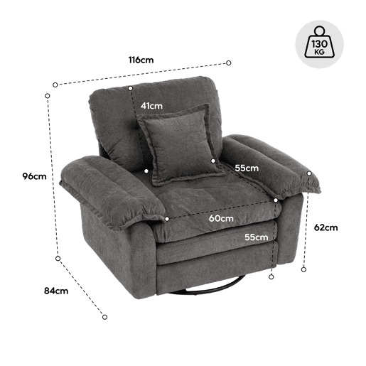 Sofá de 2 lugares + poltrona de 1 lugar - Chenille, acolchoado duplo e almofadas decorativas - Bege Sofá de 2 lugares + poltrona de 1 lugar - Chenille, acolchoado duplo e almofadas decorativas - Bege