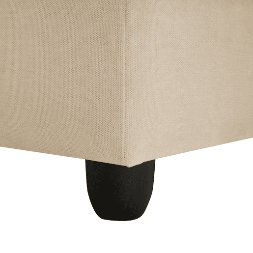 Sofá modular de 5 lugares - Conversível com otomano, LU, para sala de estar - Bege