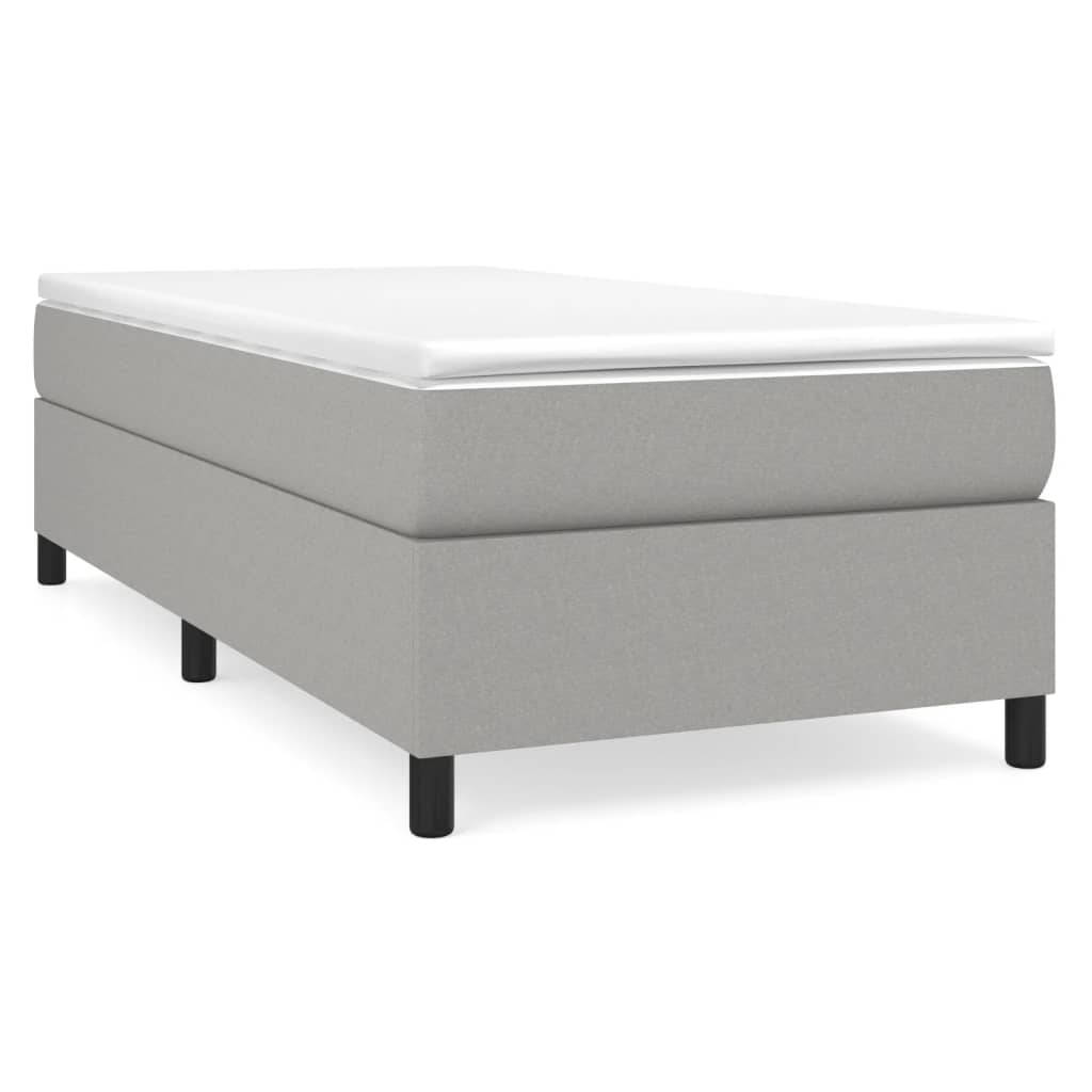 Estructura de cama individual para adultos 90x203 Gris Claro