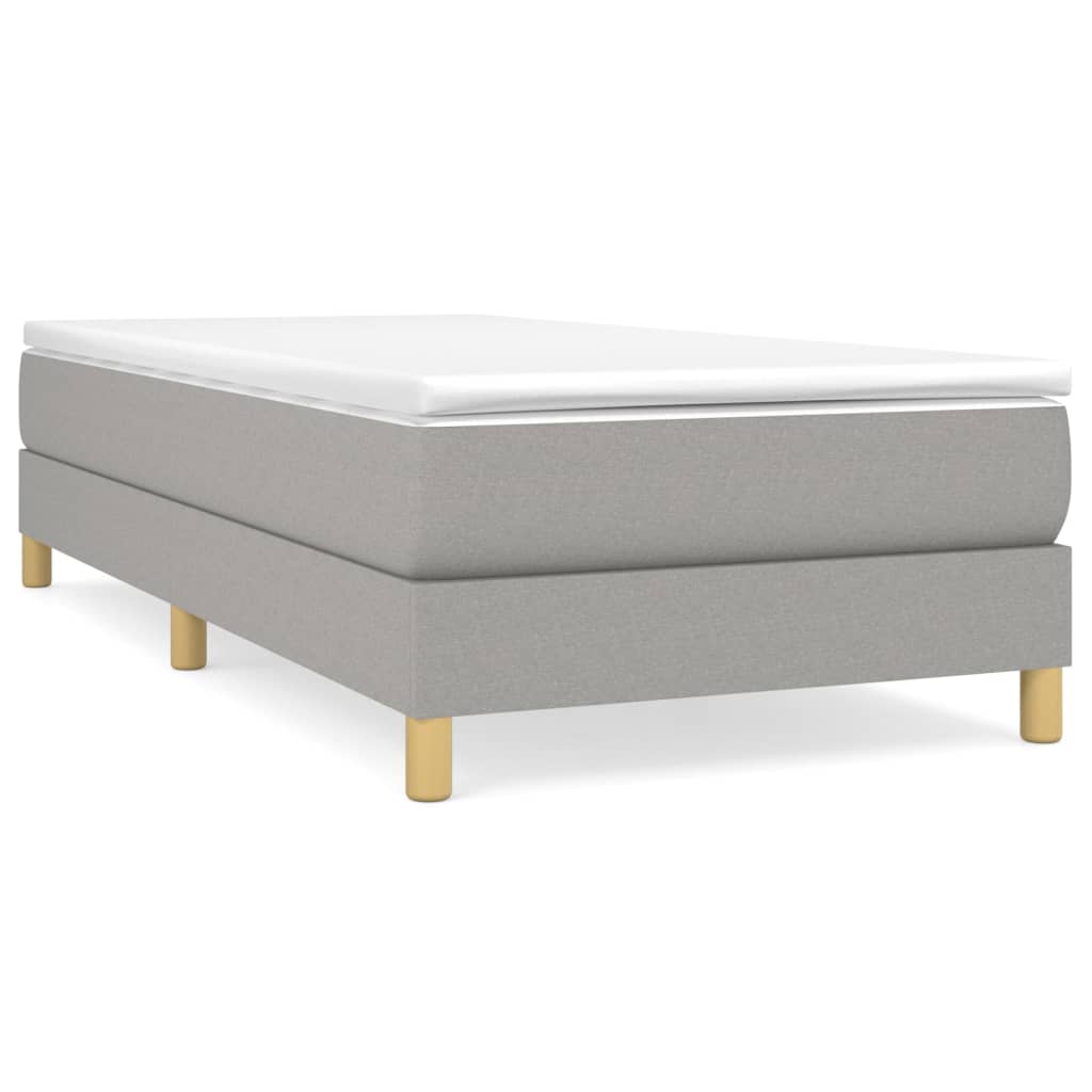 Estructura de cama individual para adultos 90x203 Gris Claro
