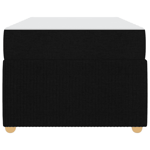 Estrutura de cama de solteiro para adultos com colchão - Preto 100 x 200 cm tecido