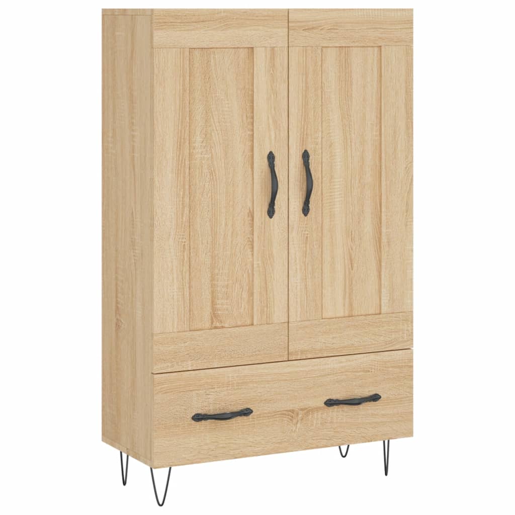 Aparador alto - Mueble de almacenamiento 69 Madera Clara