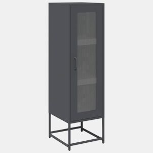 Armário alto - Bufete - Móvei de apoio 36x39x123 cm aço laminado a frio antracite pt2267