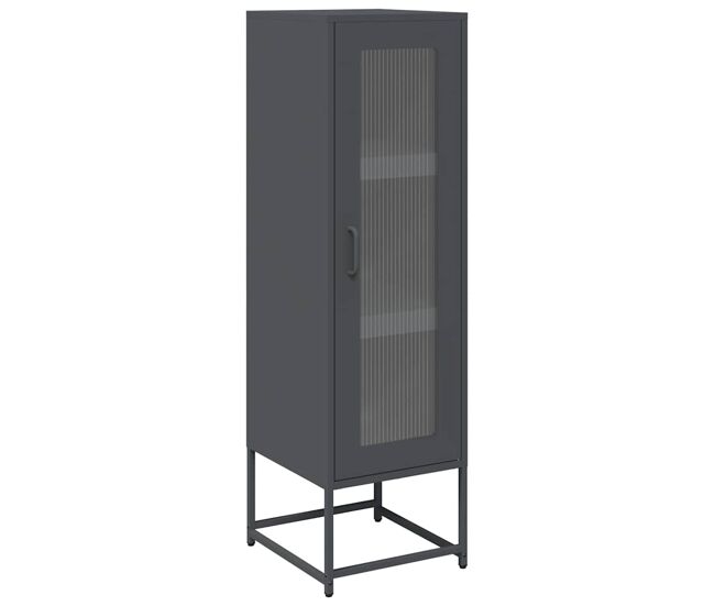 Aparador - mueble de almacenamiento de acero laminado en frío antracita 36x39x123 cm es2267