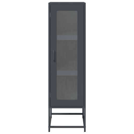 Armário alto - Bufete - Móvei de apoio 36x39x123 cm aço laminado a frio antracite pt2267