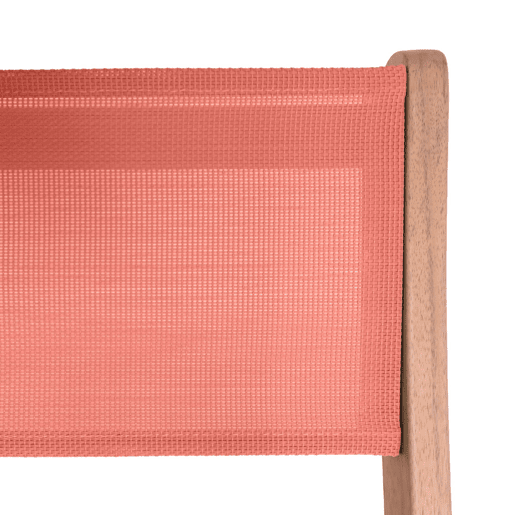Mesa de jardim bistrô infantil de madeira de acácia com 2 cadeiras Terracota - 54x43x33 cm
