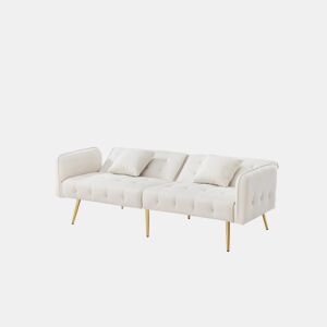 Sofá de 2 lugares - multifuncional, encosto ajustável e braços moduláveis - Ancient White