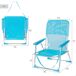 Aktive Set 2 Sillas plegables de playa con asa Aktive Set 2 Sillas plegables de playa con asa Azul