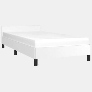 Estrutura De Cama Dupla c cabeceira - 100x200 cm branco