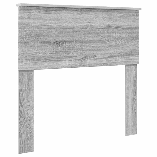 Estrutura de cama de solteiro para adultos com gaveta Cinza Sonoma e Prata 75 x 190 cm