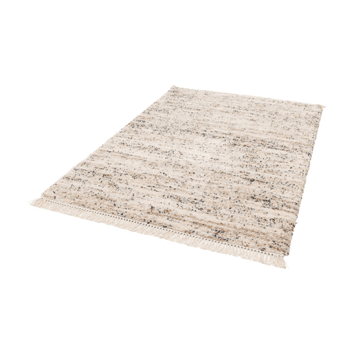 Alcatifa interior com padrão mosqueado, creme - 230x160x3 cm