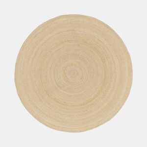 Tapete redondo de juta natural Natural - 160x160x1 cm
