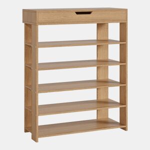 Sapateira Boppeelo com gaveta 94x75x30 cm Carvalho Sonoma en.casa
