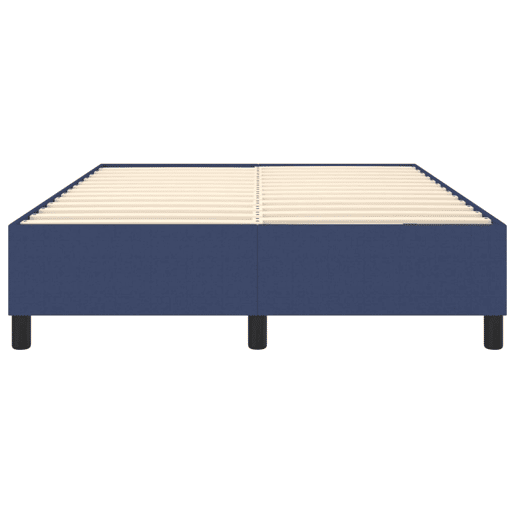Estrutura de Cama de casal moderno com molas 140x200 cm tecido azul