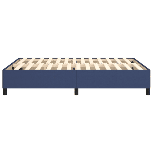 Estrutura de Cama de casal moderno com molas 140x200 cm tecido azul