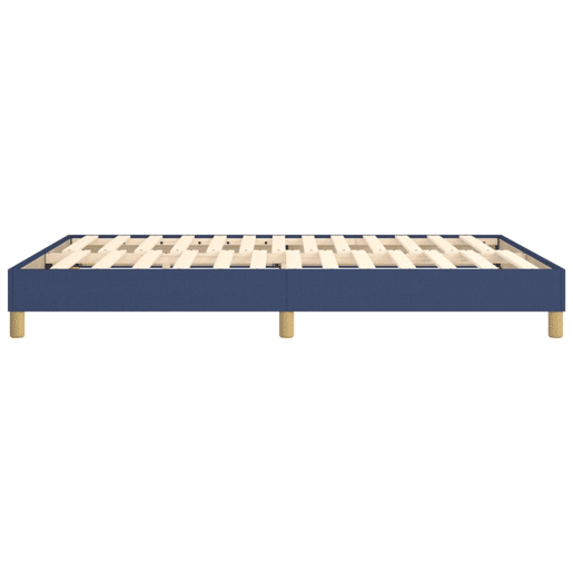 Estrutura de Cama de casal moderno com molas 140x200 cm tecido azul