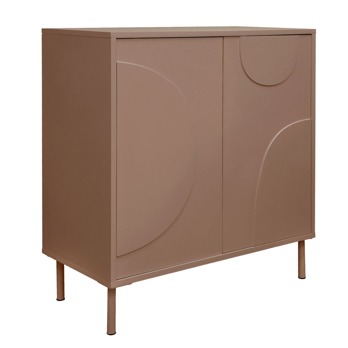 Aparador Holea con 2 puertas MDF [en.casa] 70 Marrón