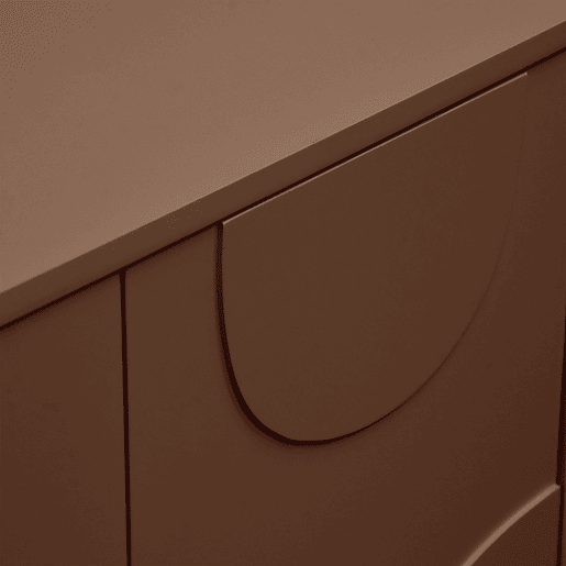 Aparador Holea com 2 portas MDF 75x70x34cm - Moca Mousse en.casa
