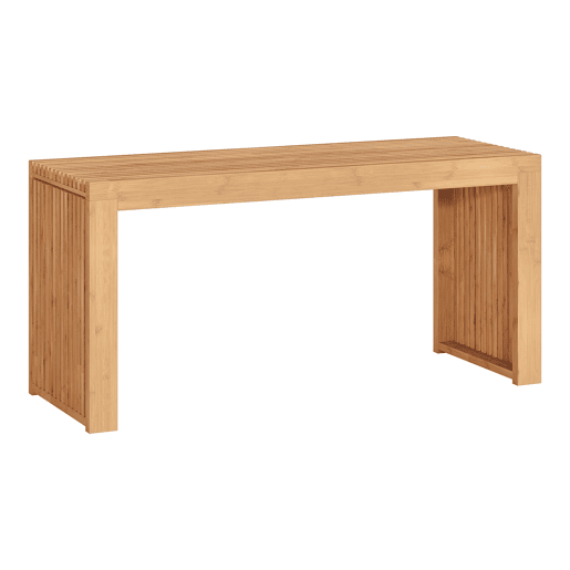 Banco sapateiro Korjad 2 caixas bambu 90x33x43 cm natural en.casa