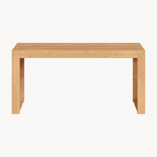 Banco sapateiro Korjad 2 caixas bambu 90x33x43 cm natural en.casa